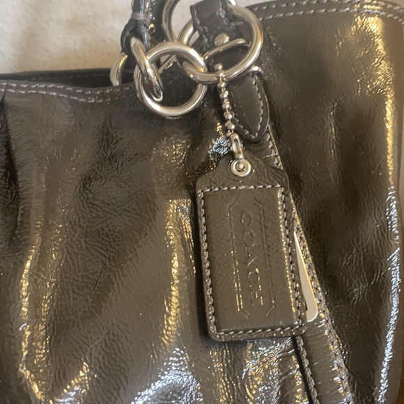 Coach Patent Leather Shoulder Bag - Picture 2 of 9